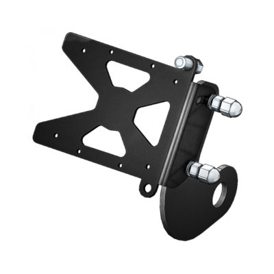 Support de plaque fixation à axe de roue avec feux de plaque LED