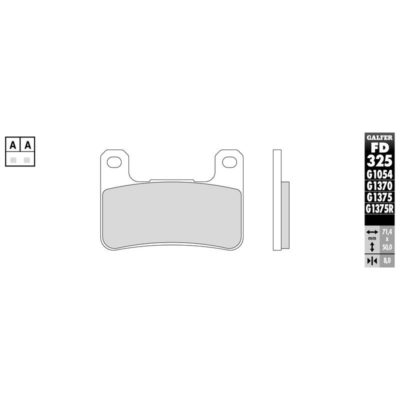 Plaquettes de frein Galfer métal fritté sportive racing