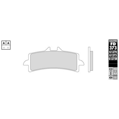 Plaquettes de frein Galfer métal fritté sportive racing