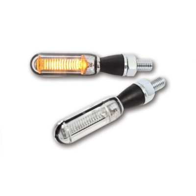 Clignos HIGHSIDER SUPER S alu LIGHT GUIDE chromé (M8-Ø15x44/15mm) homolog