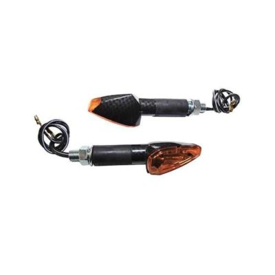 Clignos SHIN YO (paire) PEAK Halogène carbon look (M8 - 46x27x27mm) homologé