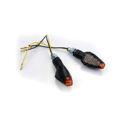 Clignos SHIN YO (paire) PEAK LED noir (M8-46x27x27 tige 20mm) homologé