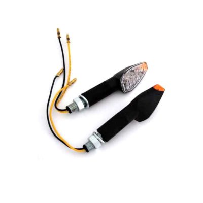 Clignotants HIGHSIDER smart (paire) PEAK LED noir (M8-46x27x27) homologué