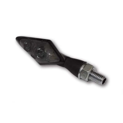 Clignos HIGHSIDER (paire) PHEAD DOUBLE alu noir feu stop/ar. 47x22x21mm homol.