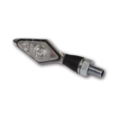 Clignos HIGHSIDER (paire) PHEAD DOUBLE alu chromé feu stop/ar. 47x22x21mm hom.