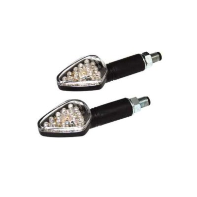 Clignos SHIN YO (paire) HARPOON LED noir (M10 - 49 x 37 tige 40mm) homologé