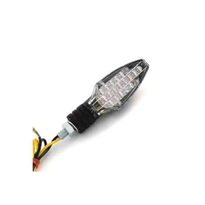 Clignos SHIN YO (paire) COMO LED noir (M8 - 65 x 30 tige 18mm) homologé