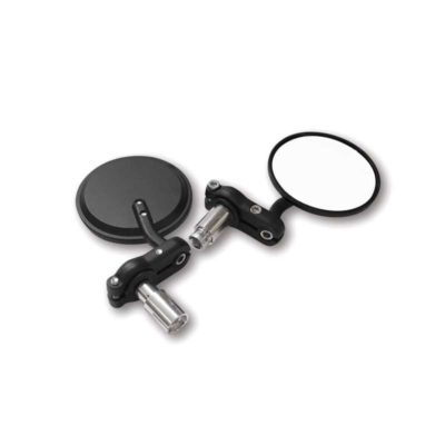 Retro SHIN YO (paire) RONDO noir réglable rond (48cm2) non-homologé