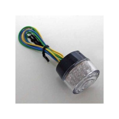 Feu arrière SHIN YO BULLET LED clair a coller Ø 34mm sans support homologé