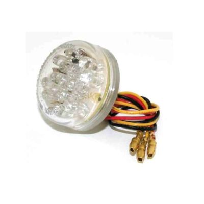 Feu arrière SHIN YO (paire) DISC LED clair a visser M6x16 (Ø37x18mm) homologé