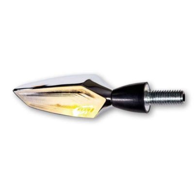 Clignos motogadget (pce) m-BLAZE Edge LED chromé feu stop/arr. homologé
