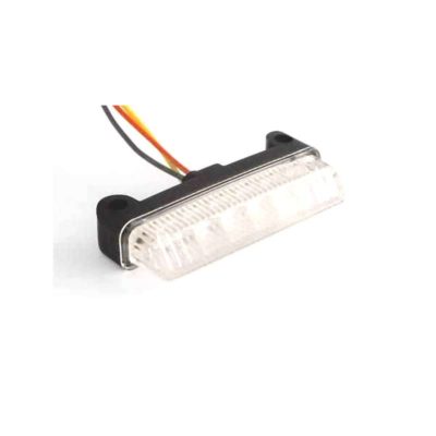 Feu arrière SHIN YO SHORTY LED noir/clair a visser M4 78x16x32mm homologé