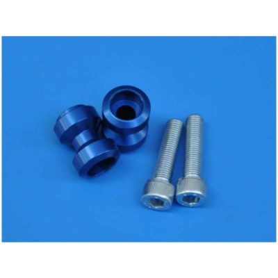 Raccord béquille MP (paire) bleu pour Kawasaki avec filetage M10 x 1.25mm