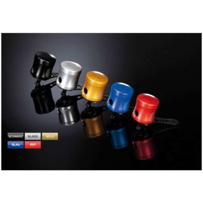 Bocal liquide de frein ABM SCIO UNIV. 26cm³ avant/arrière doré rac 90° support