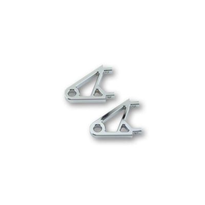 Support phare HIGHSIDER (paire) ULTRA court alu chrom longeur 65mm