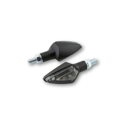 Clignos SHIN YO (paire) V-SCOPE 3 LED noir feu ar./stop M8-60x30.5x27.5mm hom.