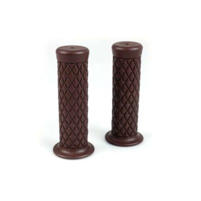 Poignée NN PRODUCTS (paire) TPR - Soft DIAMOND (Ø25.4x124mm) brun fermé