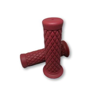 Poignée NN PRODUCTS (paire) TPR - Soft DIAMOND (Ø25.4x124mm) rouge fermé