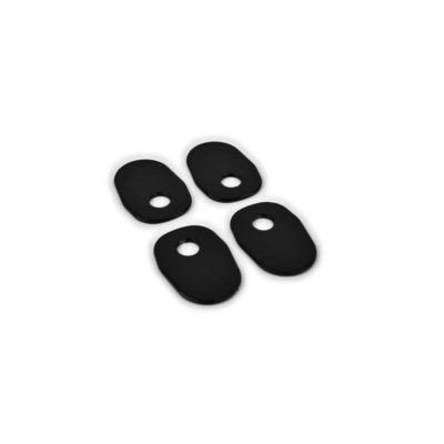 Plaques d'adaptation clignotants SHIN YO Inox Suzuki GSX-S/GSX-R 41x28mm (paire)