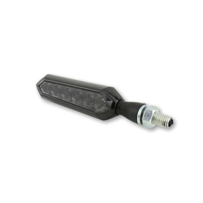 Clignos SHIN YO (paire) SORA - 6x LED noir verre fumé 85x23x20mm homologé