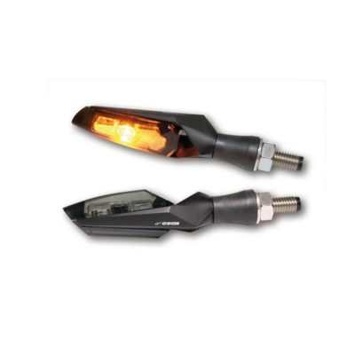 Clignos KOSO (paire) MARS alu LED noir M8x1.25 - 68 x 24 x 23mm homologé