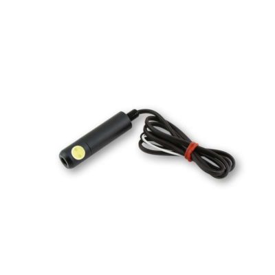 Eclairage de plaque HIGHSIDER LED en noir Ø 13mm, longueur 16+32mm M6 homol.