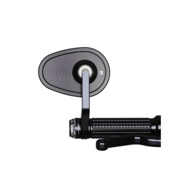 Retro embout motogadget (1 pièce) m-VIEW ROAD alu noir sans verre Ø 22/25mm ho