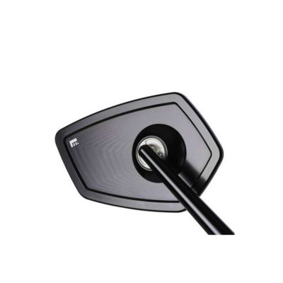 Retro embout motogadget (1 pièce) m-VIEW RACE alu noir droit sans verre hom.