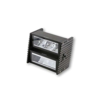 Phare HIGHSIDER ULTIMATE-LOW/HIGH support Wave alu noir 146x73x124 homologé