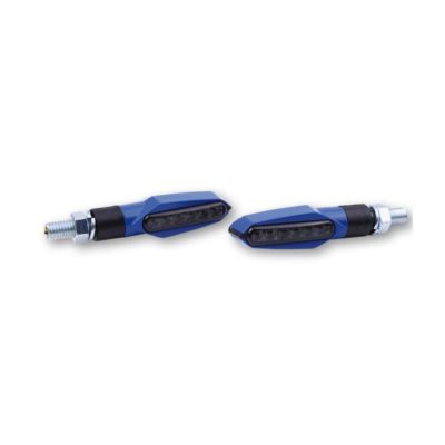 Clignos SHIN YO (paire) MULTIFACE LED bleu M8-62x18x22mm tige 12mm homologé