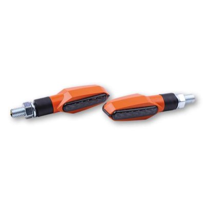 Clignos SHIN YO (paire) MULTIFACE LED ORANGE M8-62x18x22mm tige 12mm homologé