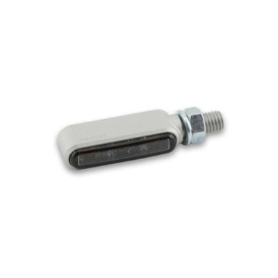 Clignos HIGHSIDER (paire) BRONX CNC LED argenté M8-62x18x22mm homologé