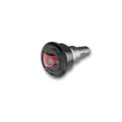 Embouts guidon HIGHSIDER (p) ENTERPRISE-EP1 alu noir/rouge Ø12-22mm Ø29.8x12mm