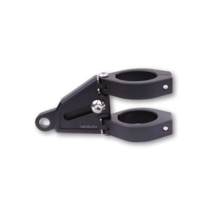 Support phare HIGHSIDER (paire) EXTEND CNC alu noir Ø47/49/50/52/54mm l35-90mm