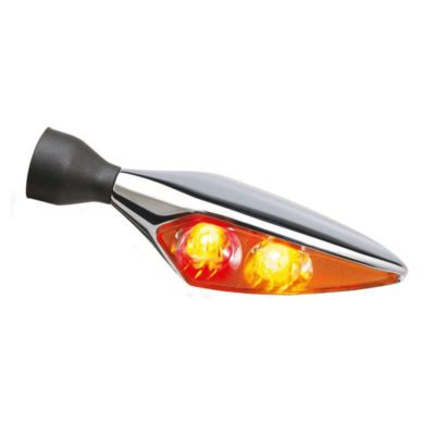 Cligno Kellermann RHOMBUS DF mat-chromé/blanc feux stop/arrière coté droit