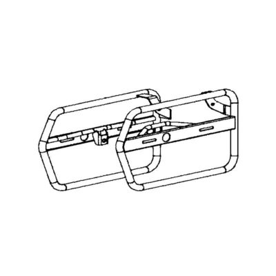 Supports de sacoche latéral Bye Bike avec kit de montage (gauche+droite)