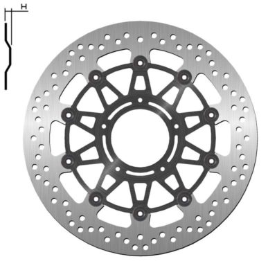 Disque de frein NG 310/80/5mm 5 trous