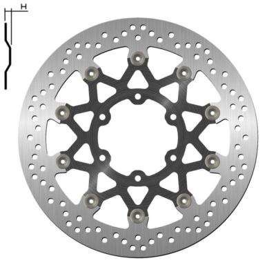 Disque de freins NG 320/90/5mm 6 trous