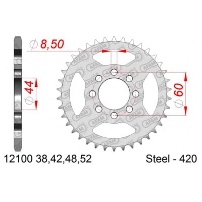 Couronne AFAM acier 420/42D