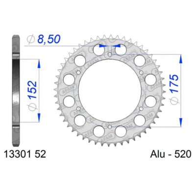 Couronne AFAM alu 520/52D