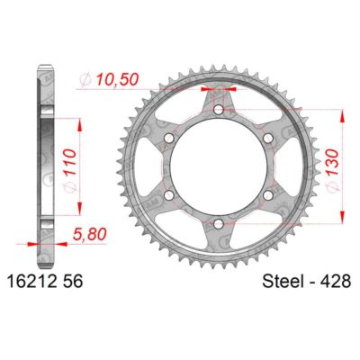 Couronne AFAM acier 428/56D