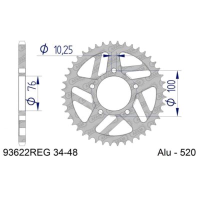 Couronne AFAM REG PS BST/Marchesini/Marvic/OZ alu 520/41Z
