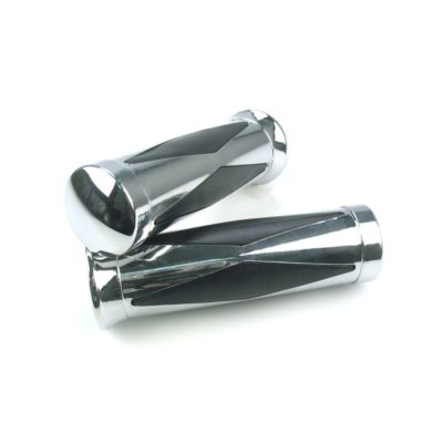 Poignée NN PRODUCTS (paire) STREET - RHOMBUS (Ø22x130mm) bouchon chromé