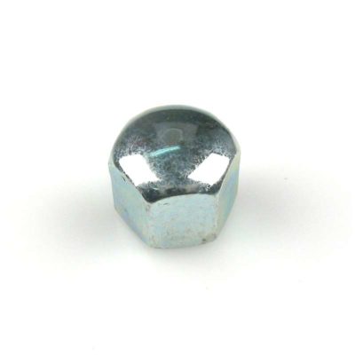 Ecrou borgne (FLACH) M 6/1 x H 9mm (DIN 917) galvanisé-bleu