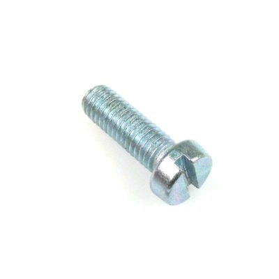 Vis cylindre avec fente M 6/1 x  3.9 x 18mm (DIN 84) galvanisé-bleu