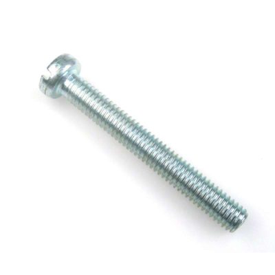 Vis en fente cylindrique M 61 x  3.9 x 45mm (DIN 84) galvanisé bleu