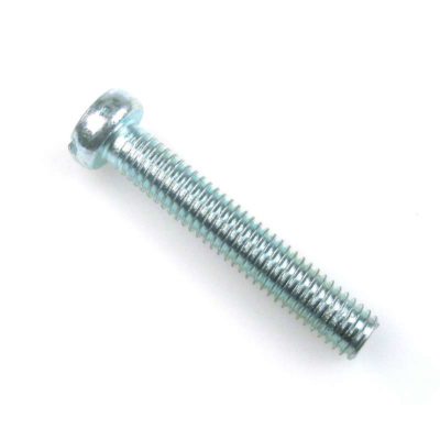 Vis cylindre avec fente M 6/1 x 3.9 x 35mm (DIN 84) galvanisé-bleu