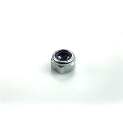 Ecrou M10/1.25 x 10mm (DIN 985) galvanisé-bleu