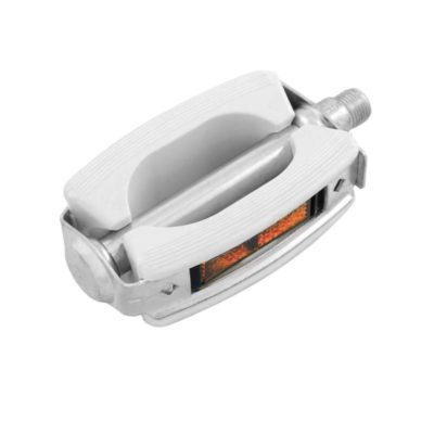 Pedales UNION (paire) en blanc pour vélomoteurs Oltimer (original Piaggio SC)