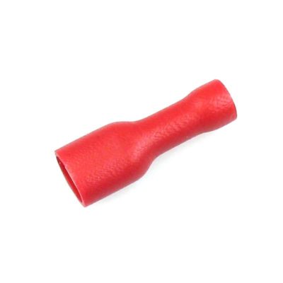 Cosse Faston NO NAME isolante (largeur 6.3mm) Ømin. 1.5 / Ømax 2.5mm² rouge